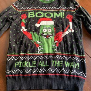 Rick and Morty Christmas Sweater Xmas Rick Sanchez Holiday Ugly Adult Swim Pop